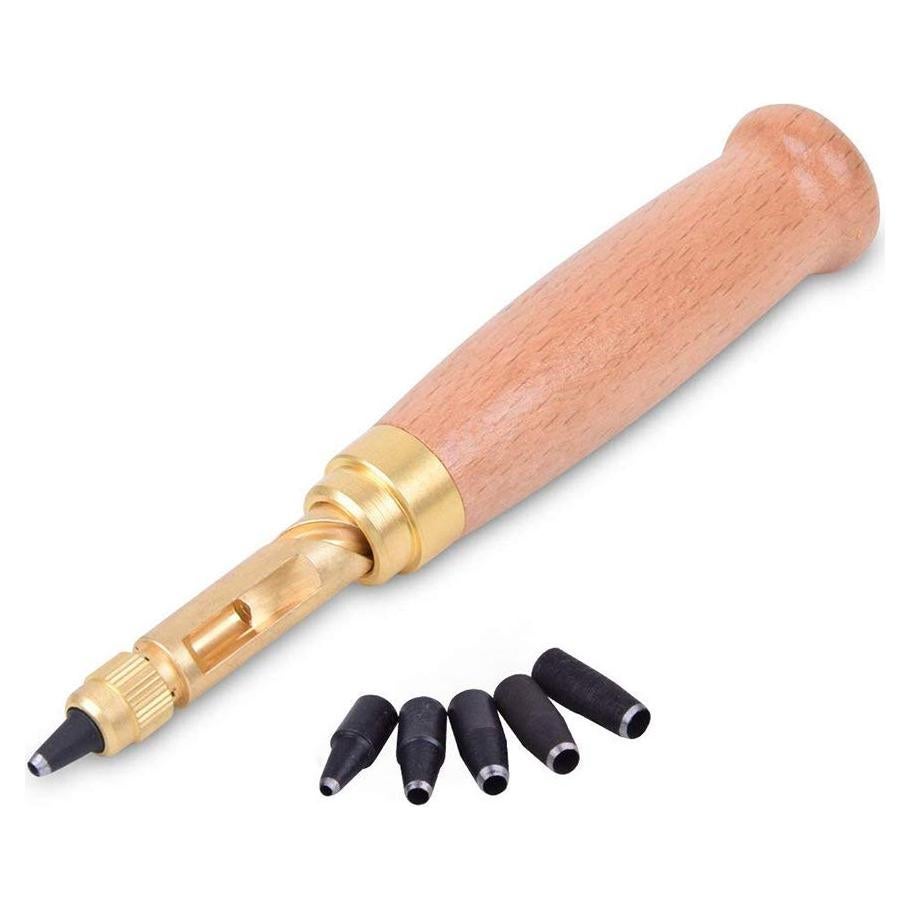 Perforadora de Agujeros Ajustable Osierr6 para Cuero y Papel 6 Puntas