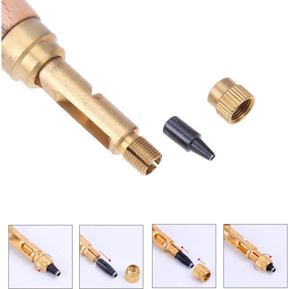 Perforadora de Agujeros Ajustable Osierr6 para Cuero y Papel 6 Puntas