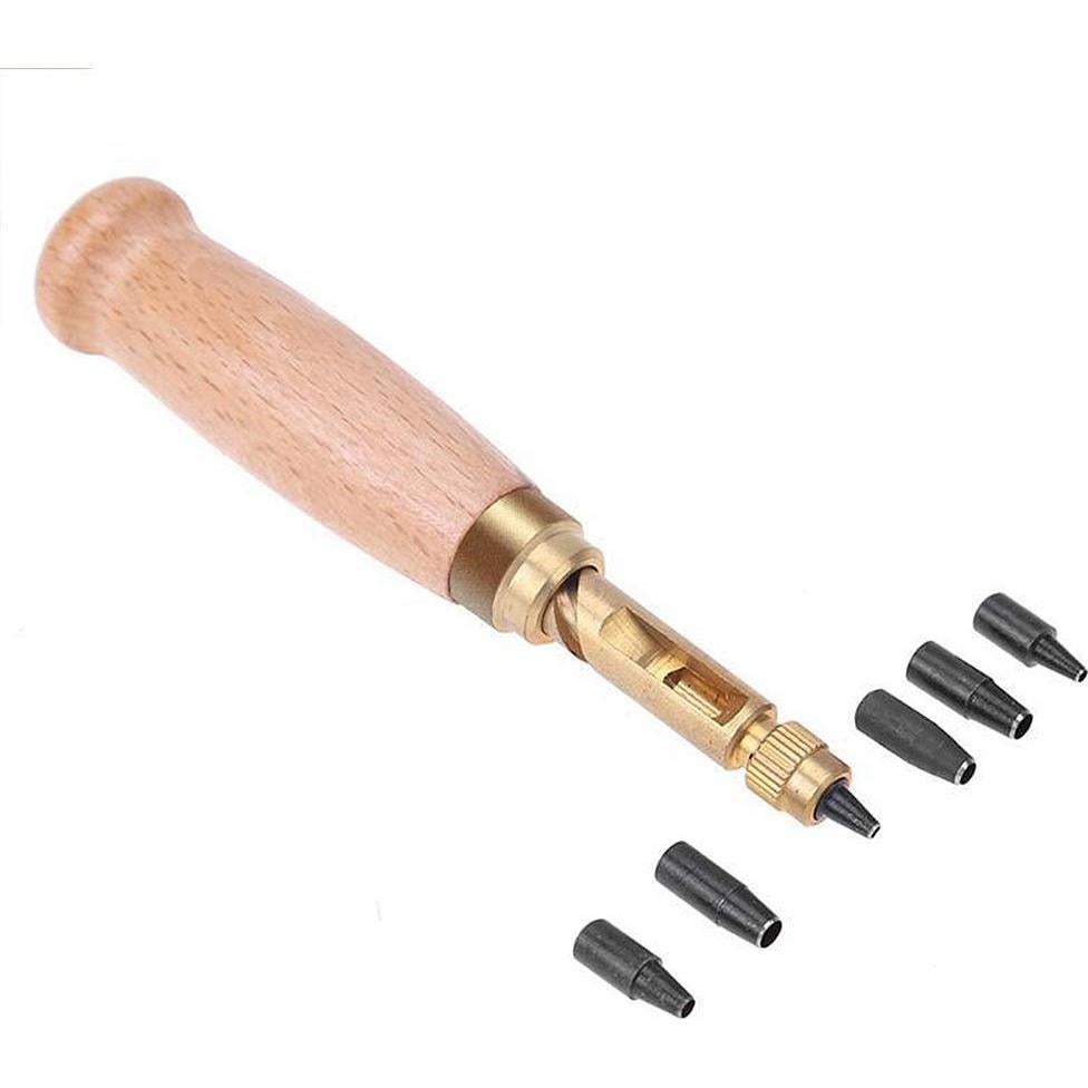 Perforadora de Agujeros Ajustable Osierr6 para Cuero y Papel 6 Puntas