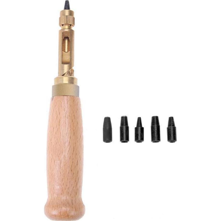 Perforadora de Agujeros Ajustable Osierr6 para Cuero y Papel 6 Puntas