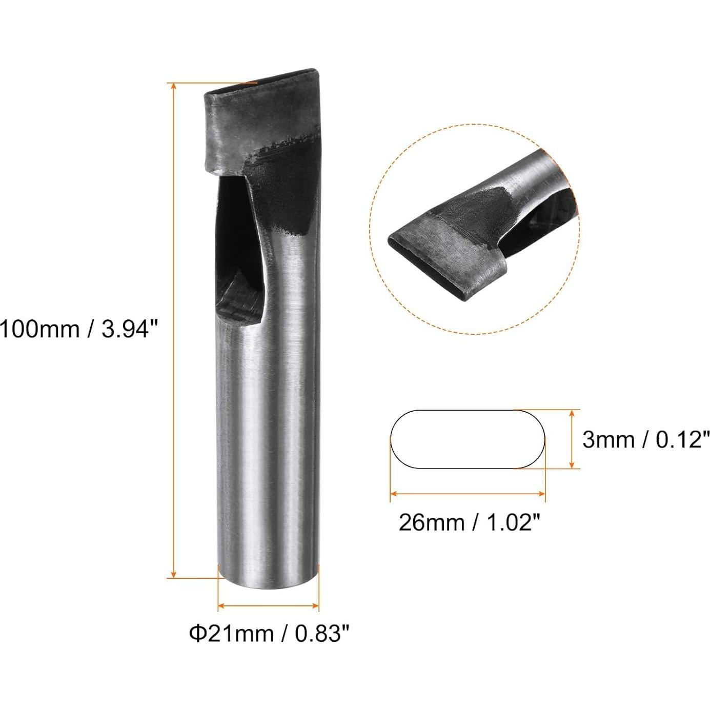 Perforador Ovalado de Cuero HARFINGTON 26x3mm Herramienta