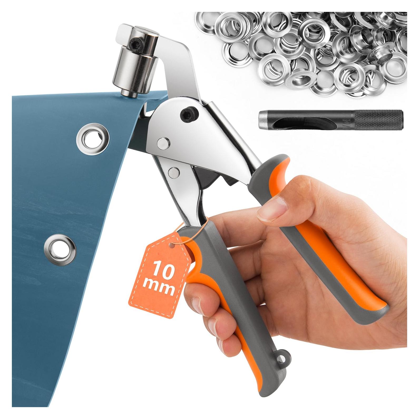 Kit de herramientas para ojales IMLIKE con 500 ojales 10mm