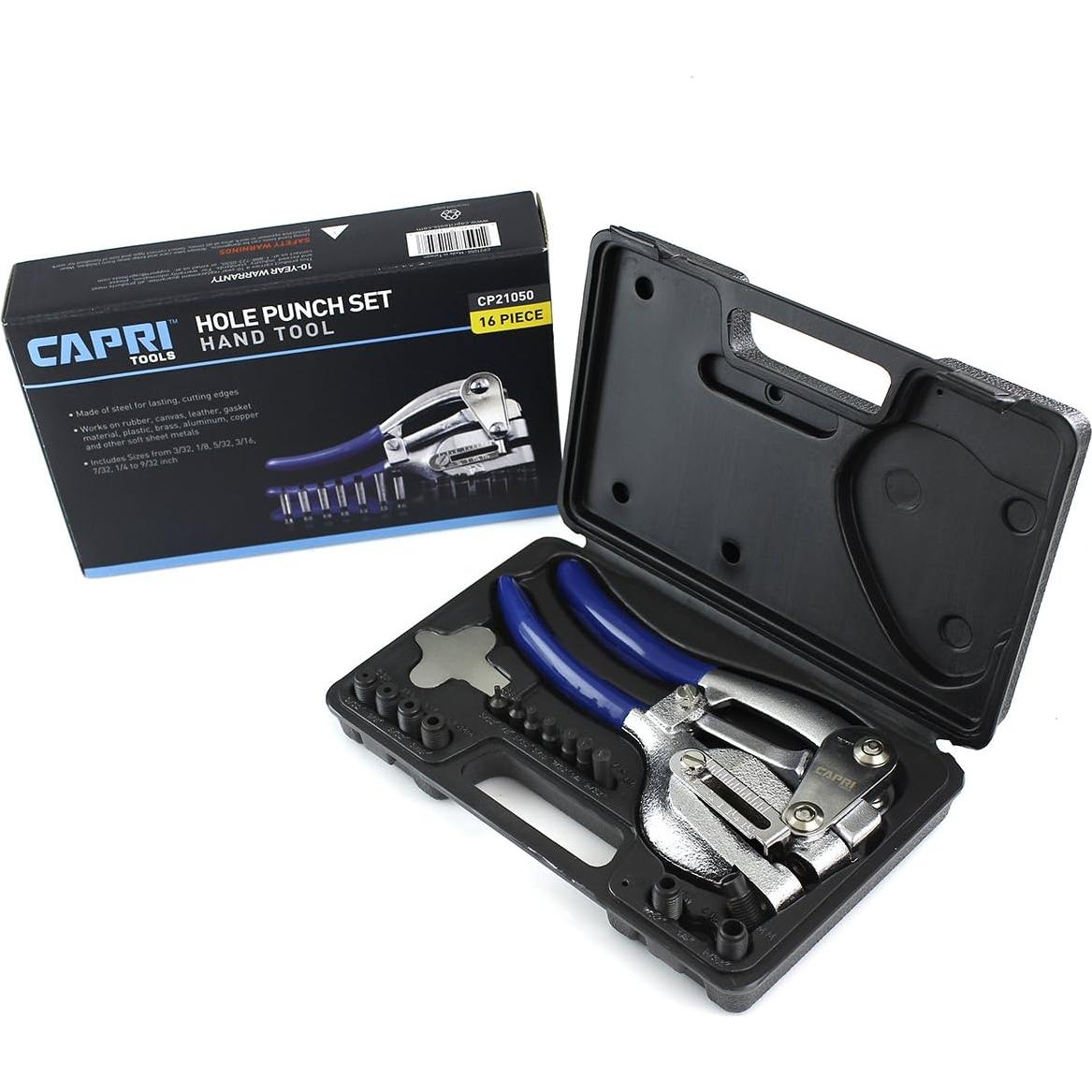 Juego de Perforadoras de Metal Capri Tools CP21050 16 Piezas