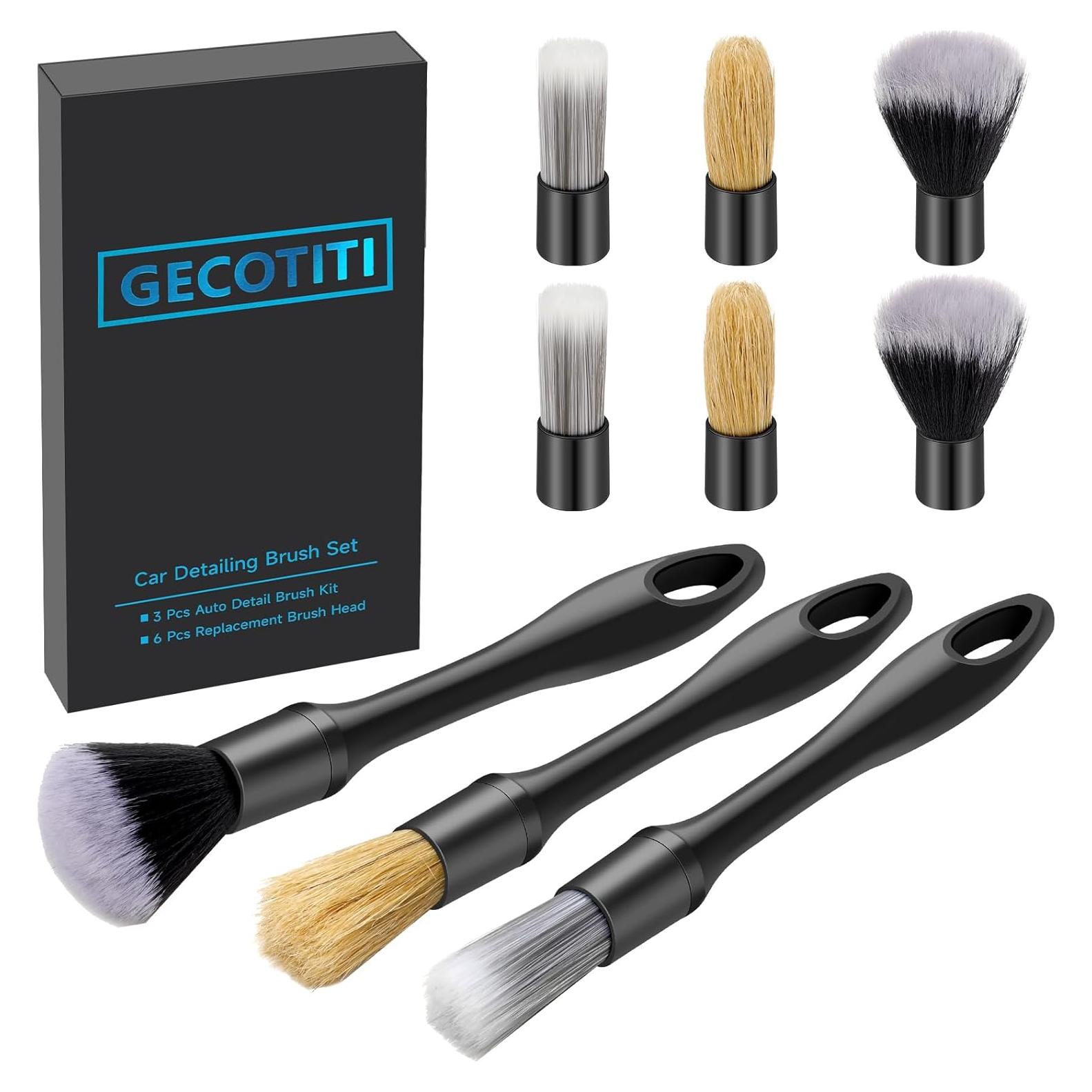 Juego de 9 Cepillos para Detallar Autos GECOTITI - Multiuso