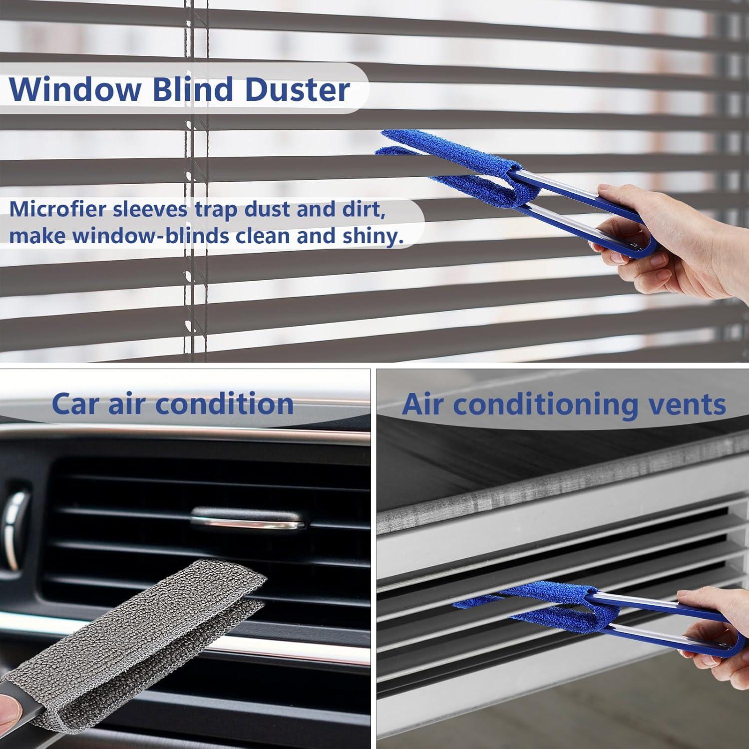 Limpiador de Persianas Dimeho 4 Pcs Microfibra Lavable