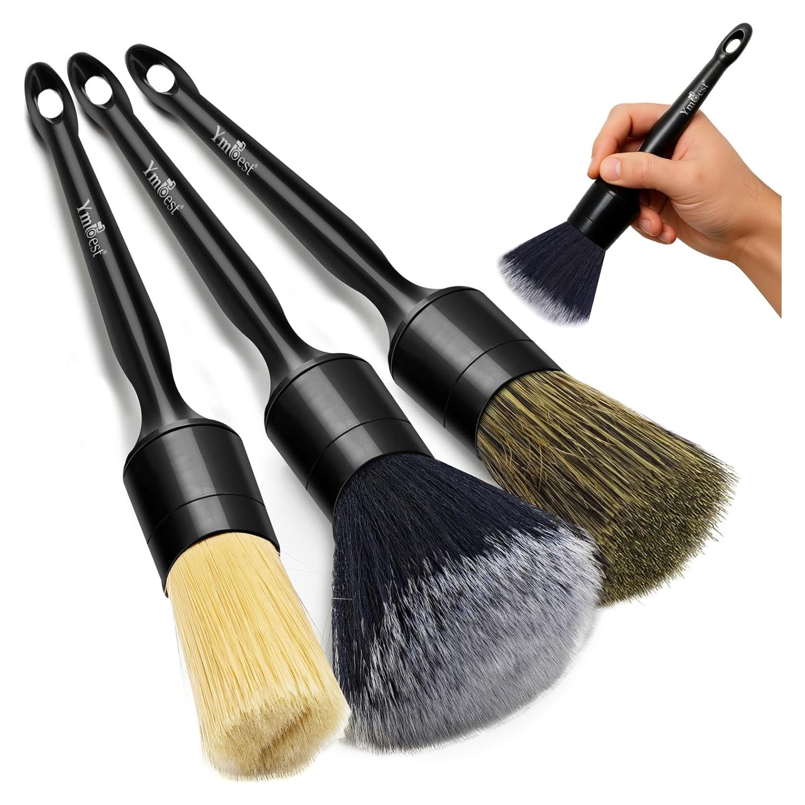 Juego de Cepillos para Detallado de Automóviles YmBest - 3 Piezas