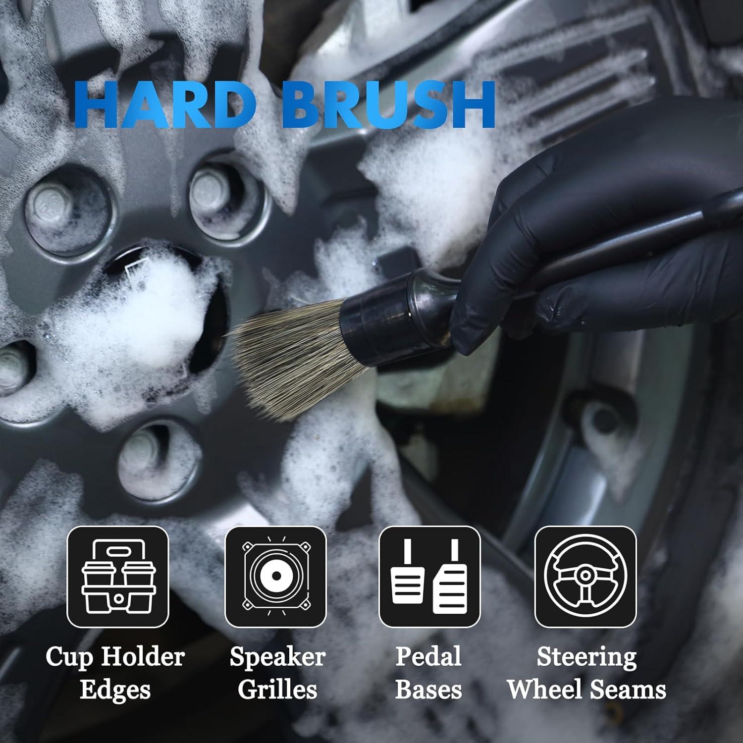 Juego de Cepillos para Detallado de Automóviles YmBest - 3 Piezas