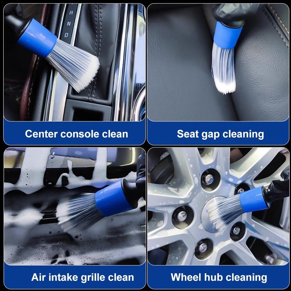 5 Cepillos de Detalle de Coche Homfanseec - Suaves y Eficaces