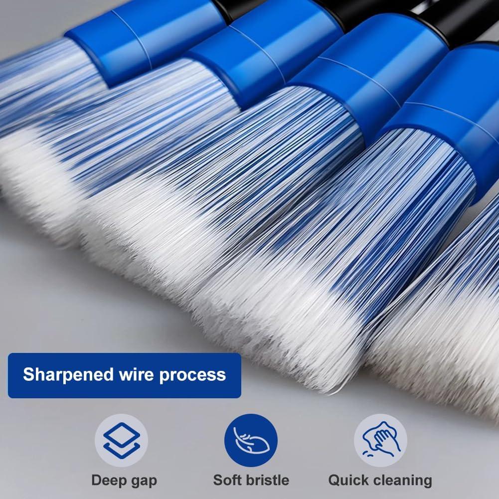 5 Cepillos de Detalle de Coche Homfanseec - Suaves y Eficaces