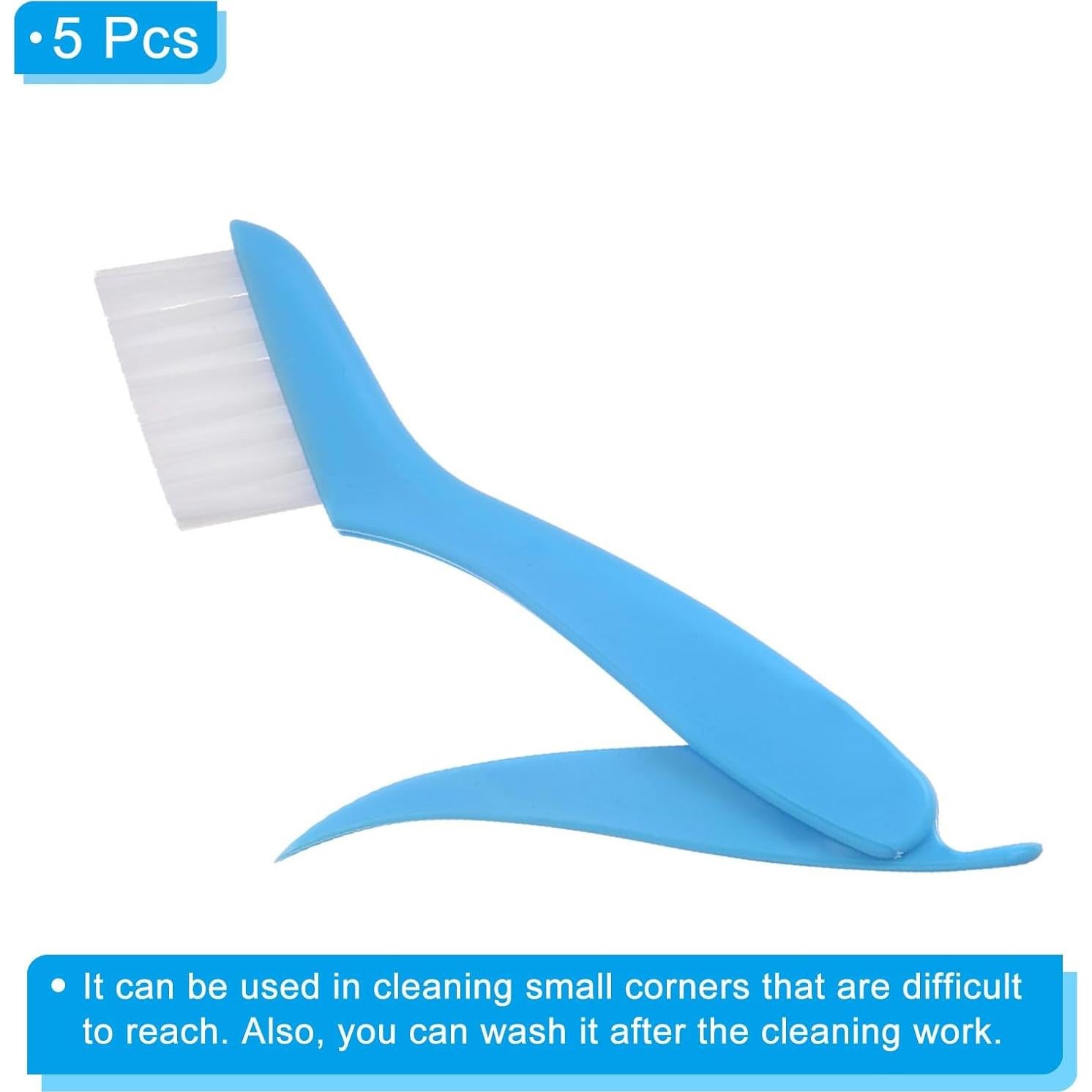 PATIKIL Mini Limpiador Duster Plegable 5 Pcs Azul