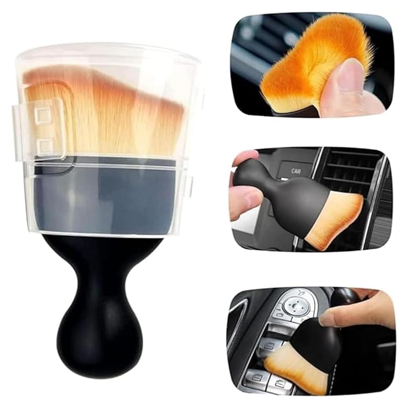 Cepillo de Detalle para Auto Genérico - Cerdas Suaves 4 Unidades