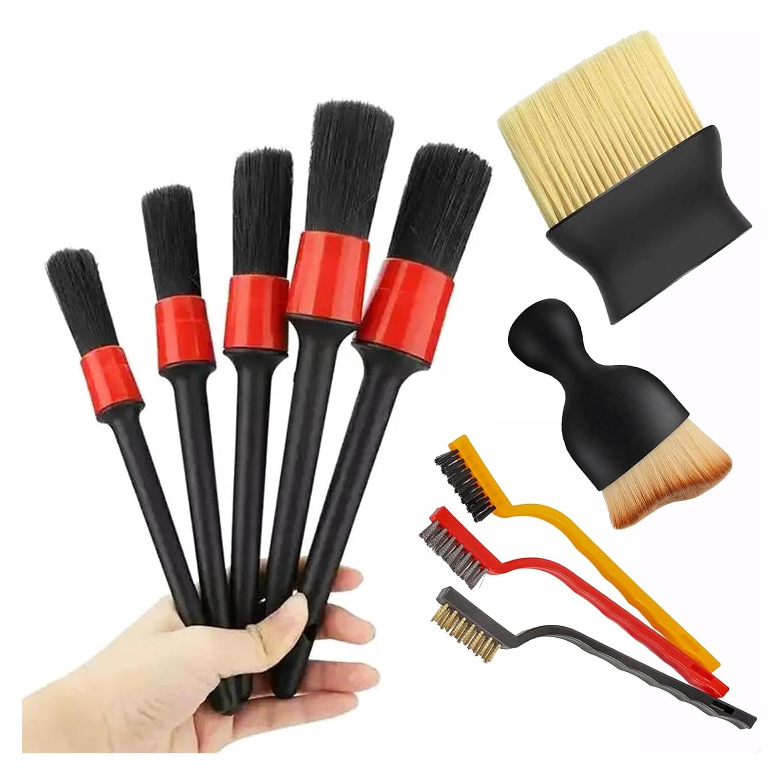 Juego de cepillos de detailing para auto LVSENLIN 10 piezas