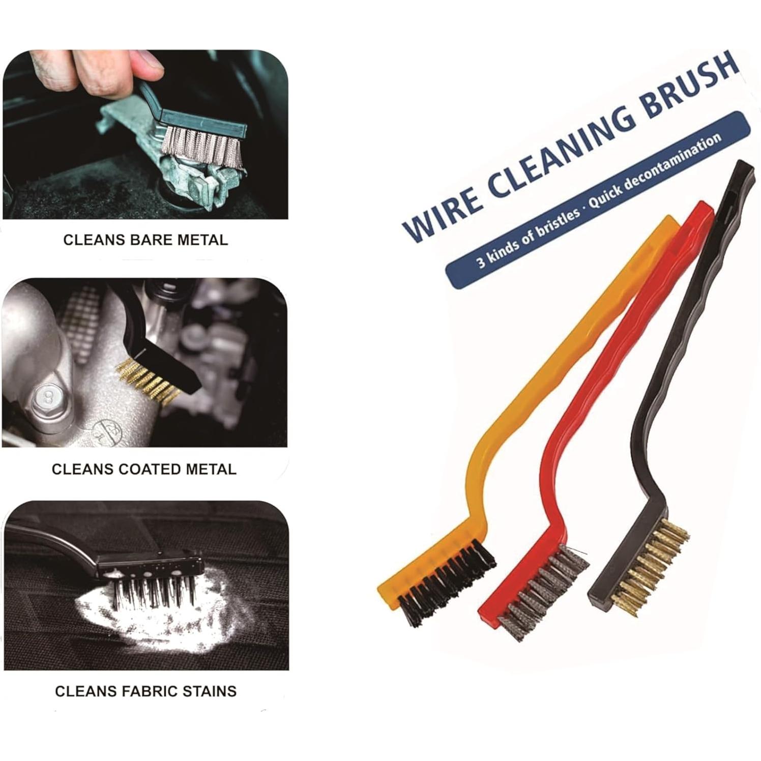 Juego de cepillos de detailing para auto LVSENLIN 10 piezas