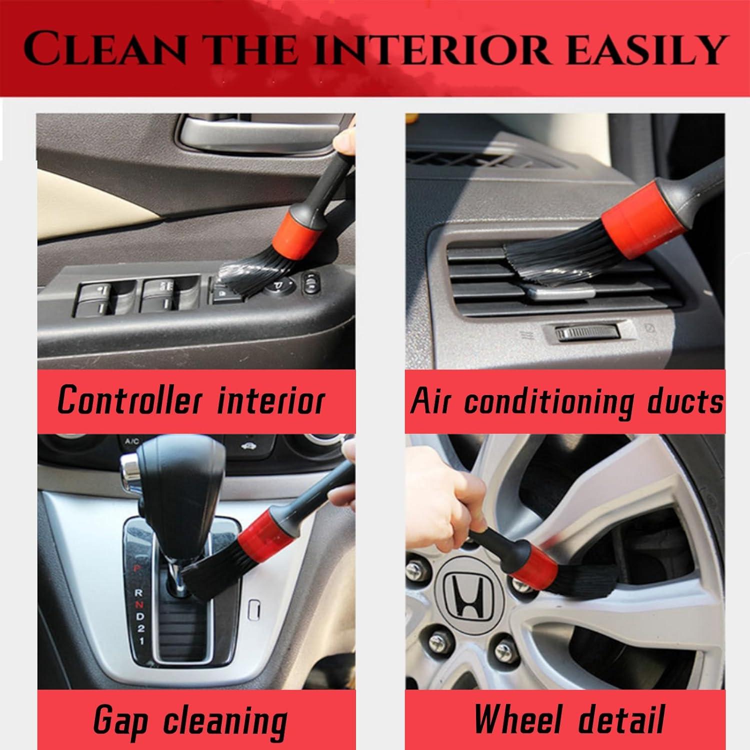 Juego de cepillos de detailing para auto LVSENLIN 10 piezas