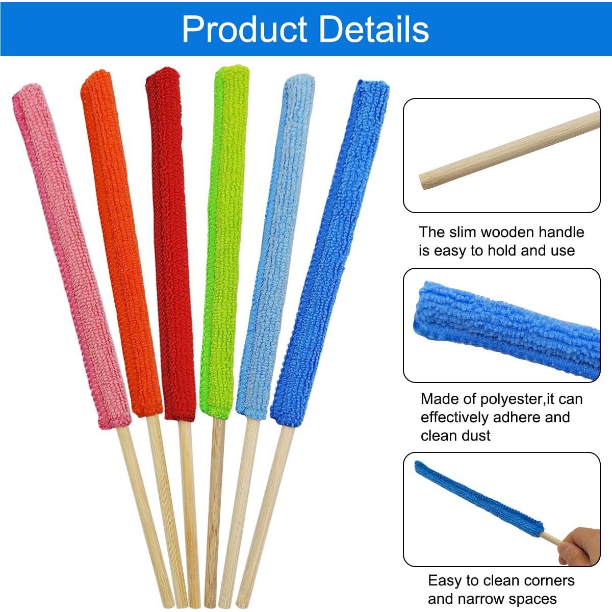 12 Mini Cepillos de Microfibra XYQMLY para Limpieza Detallada