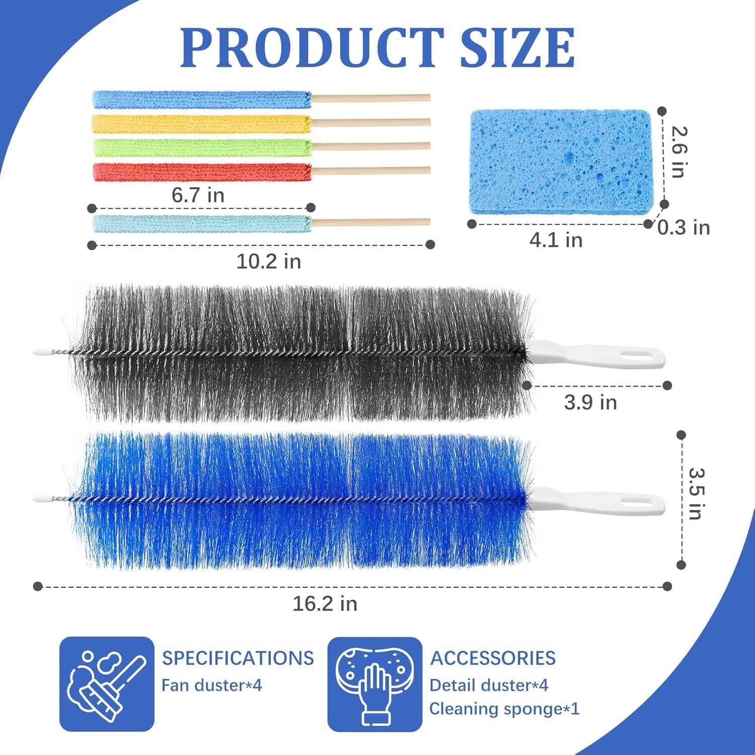Juego de Limpieza 10 Piezas Philbinden - Plumero Flexible y Esponjas