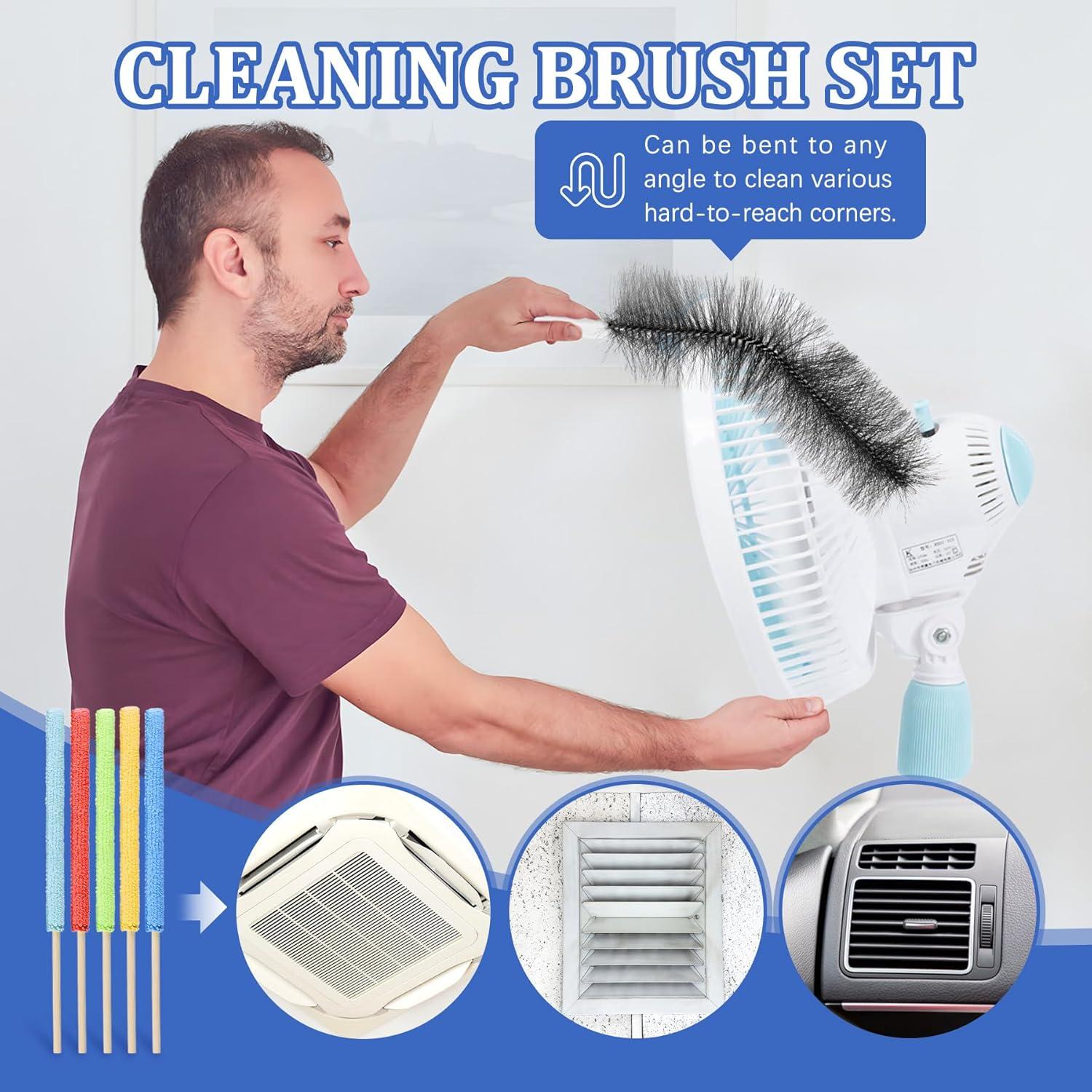 Juego de Limpieza 10 Piezas Philbinden - Plumero Flexible y Esponjas