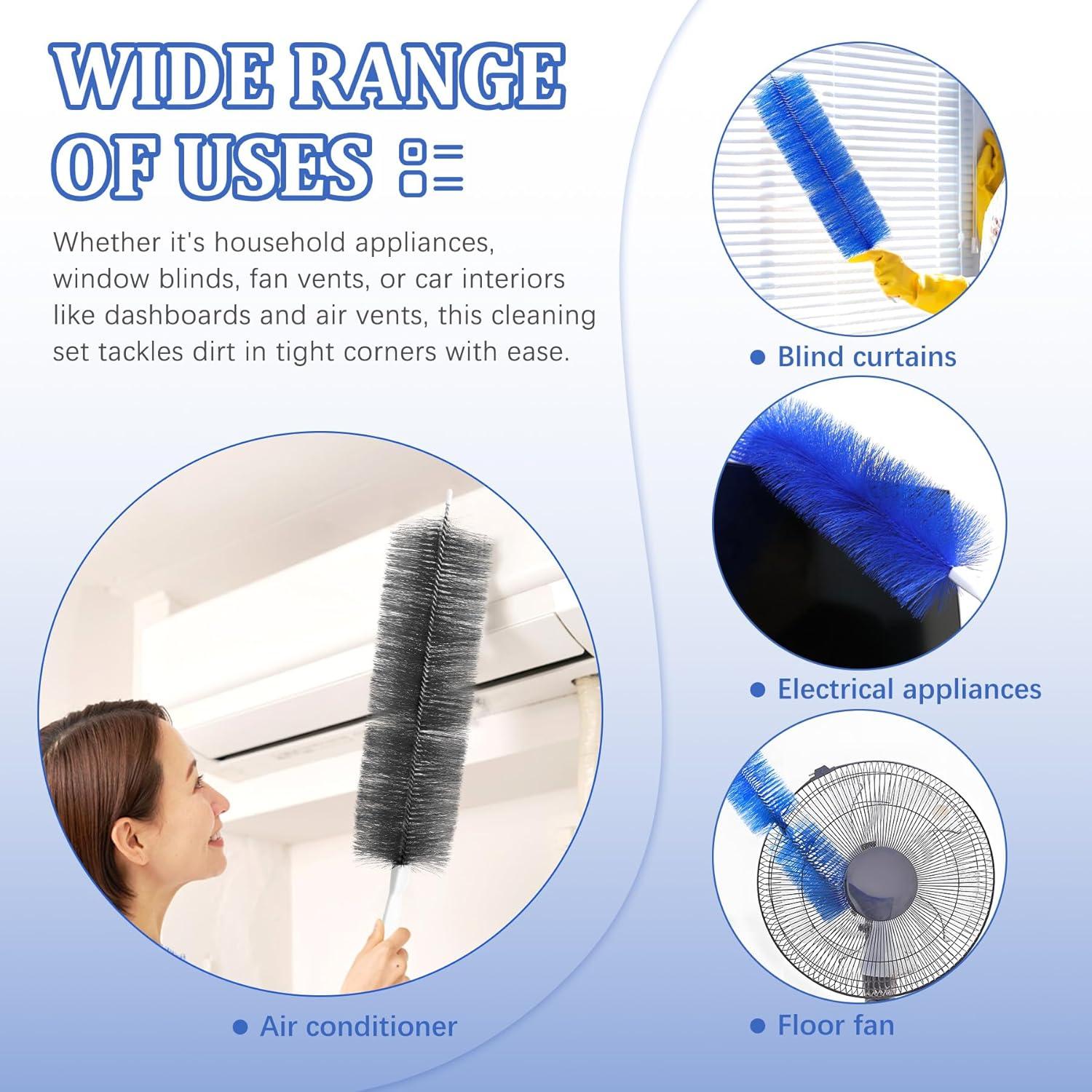 Juego de Limpieza 10 Piezas Philbinden - Plumero Flexible y Esponjas