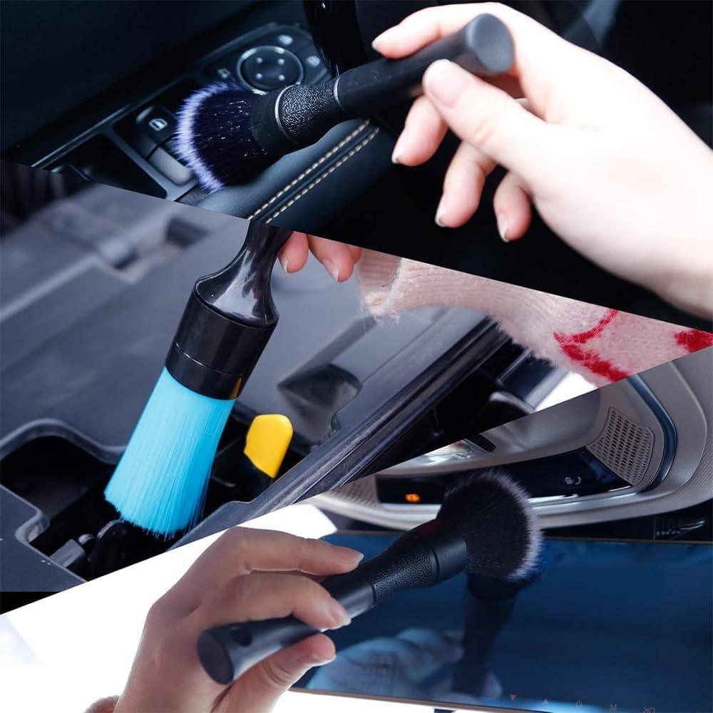 Juego de Cepillos de Limpieza JINYUNDUOSP - 3 Piezas para Autos