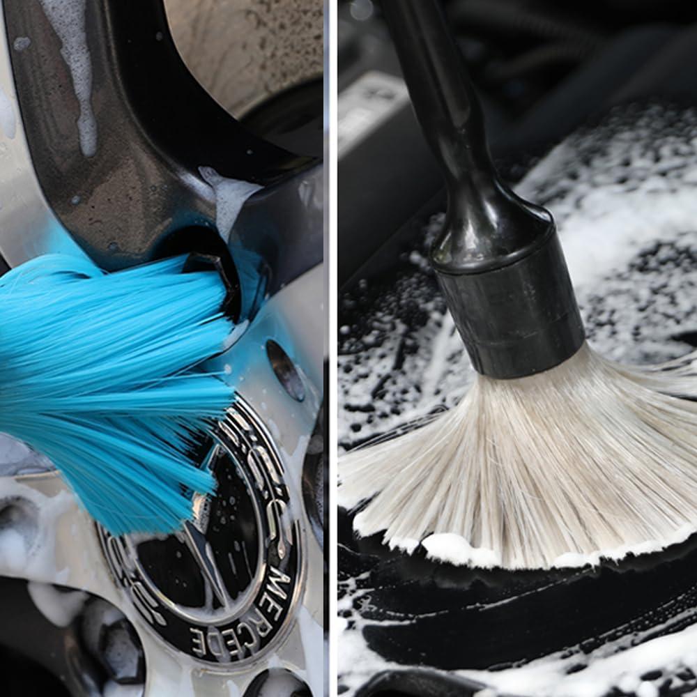 Juego de Cepillos de Limpieza JINYUNDUOSP - 3 Piezas para Autos