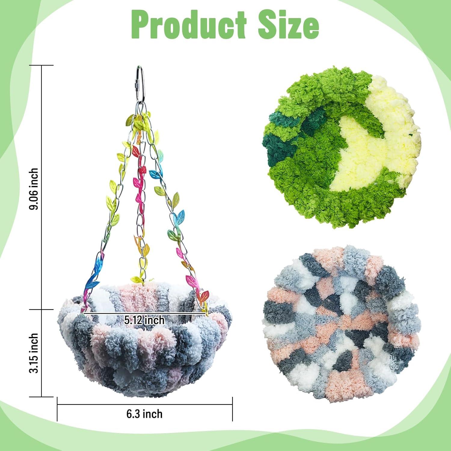 Cama Colgante para Aves Kathson 16 cm Verde - Hamaca Nido