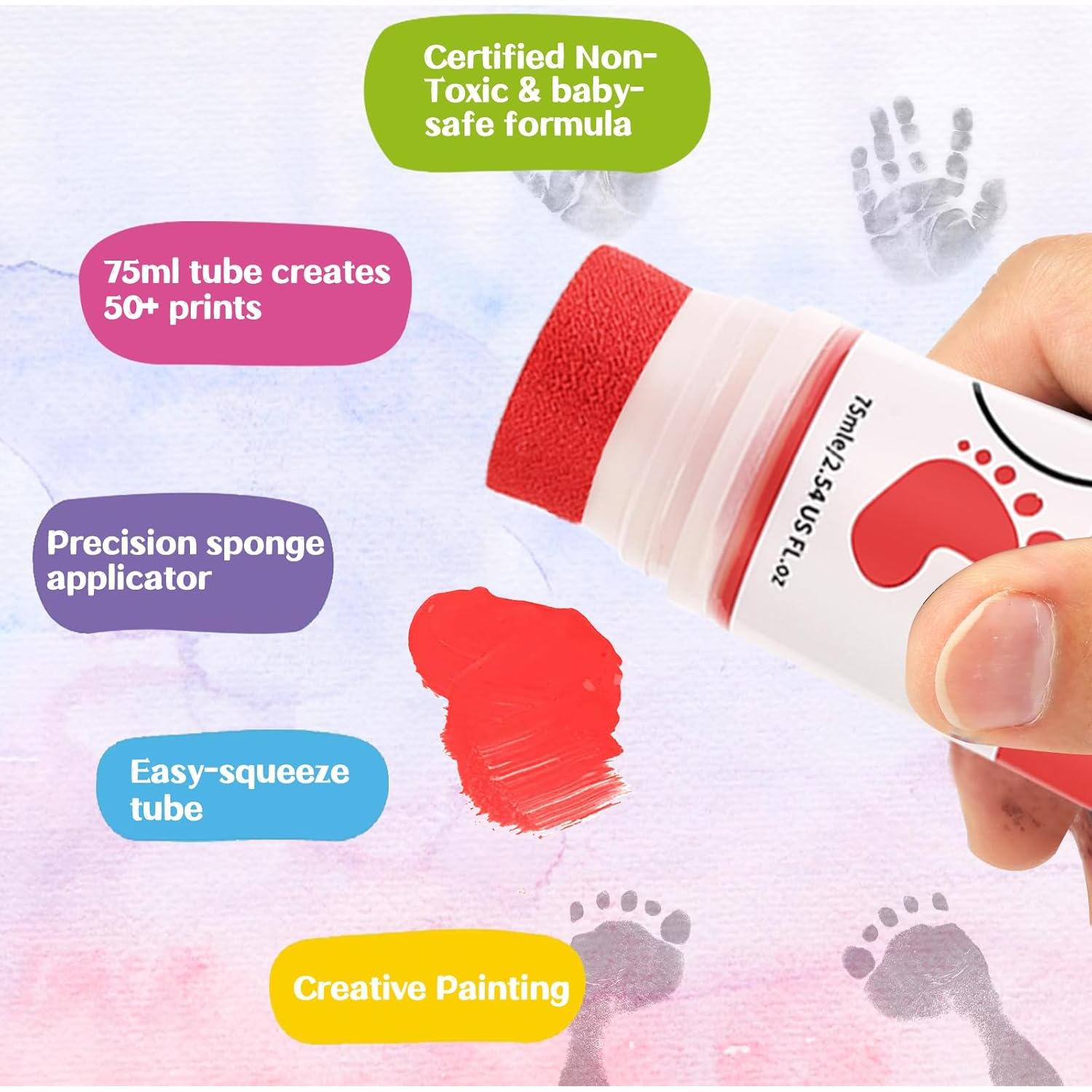 Sortnic Tinta para Huellas de Manos y Pies Bebé 75ml Negra