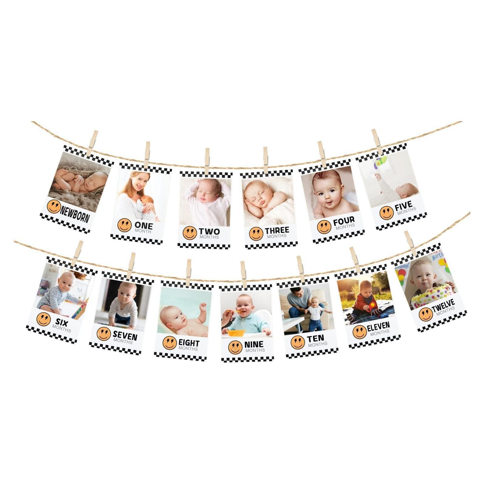 Bandera de Fotos Un Feliz Niño para Primer Cumpleaños - RTHPY