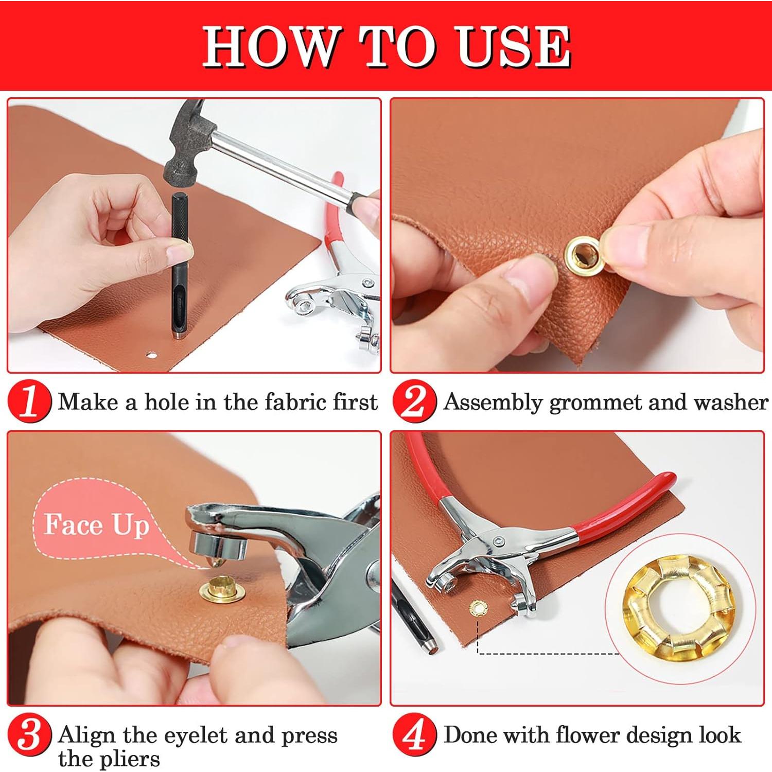 Kit de Herramientas para Ojetes Caffox 1203 Piezas 6mm