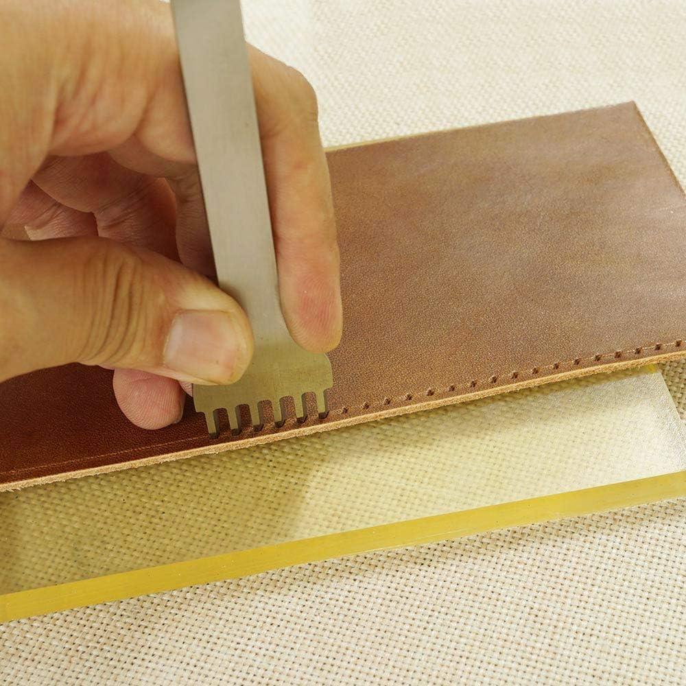 Alfombrilla de Perforación de Cuero Yimaa 20x15cm Ecológica