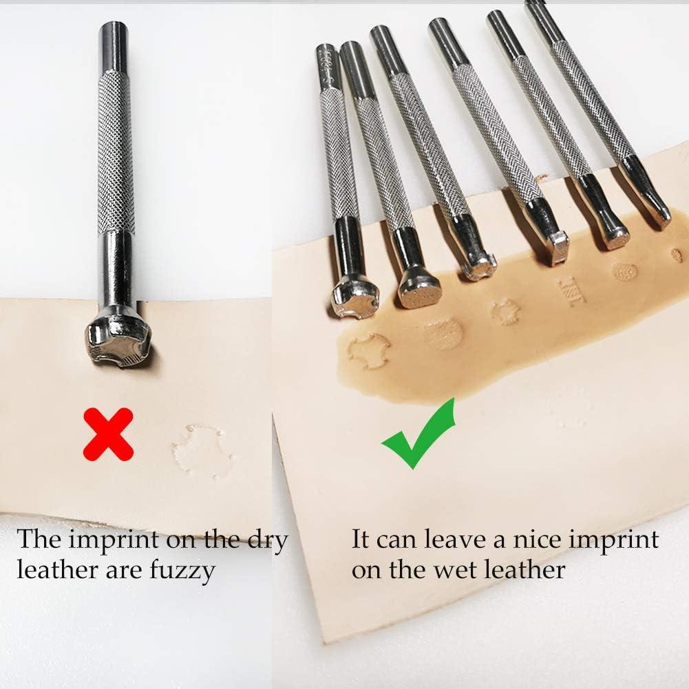 Juego de Herramientas de Estampado de Cuero Jupean - 6 Piezas