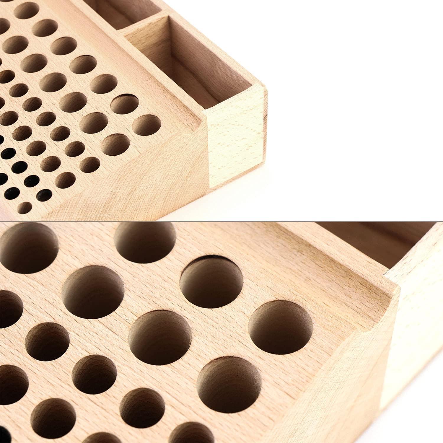 Soporte de Herramientas de Cuero QWORK con 98 Agujeros