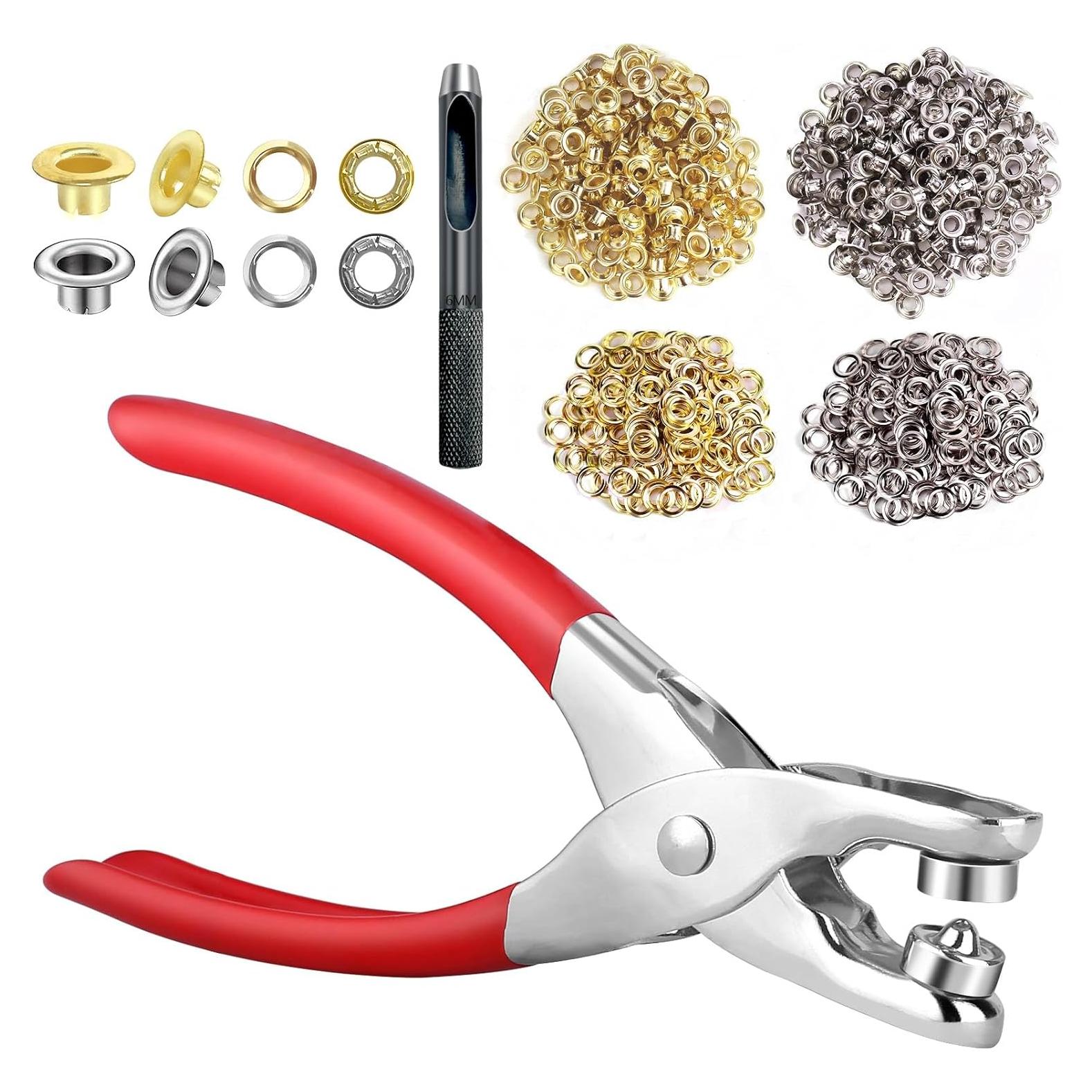 Kit de Herramientas para Ojetes Rysent 1203 Piezas Tela y Cuero