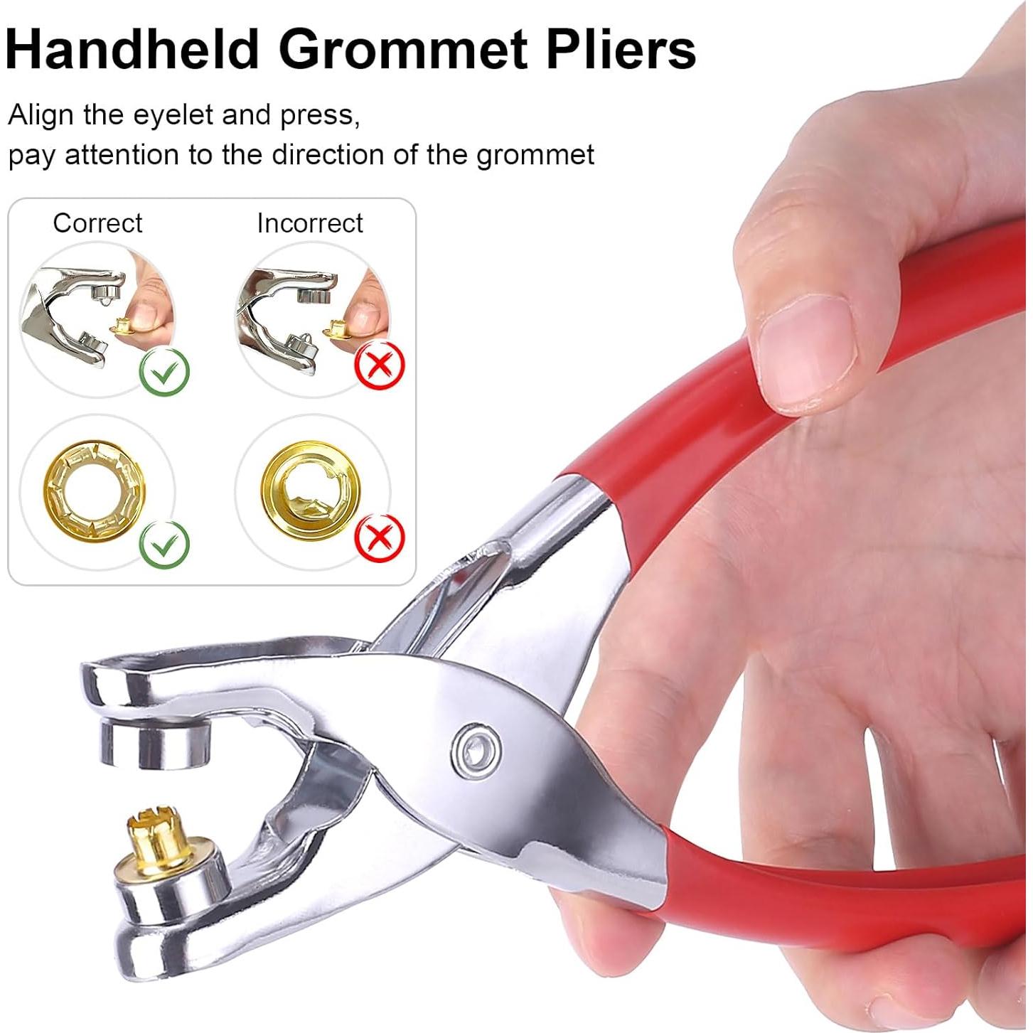 Kit de Herramientas para Ojetes Rysent 1203 Piezas Tela y Cuero