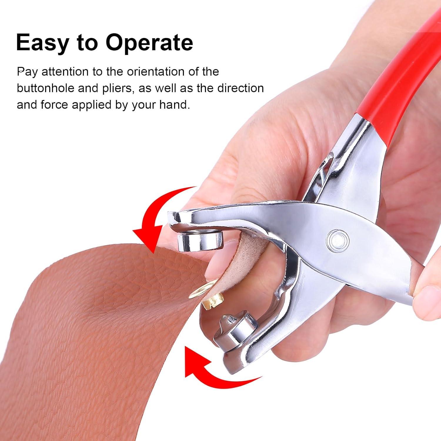 Kit de Herramientas para Ojetes Rysent 1203 Piezas Tela y Cuero