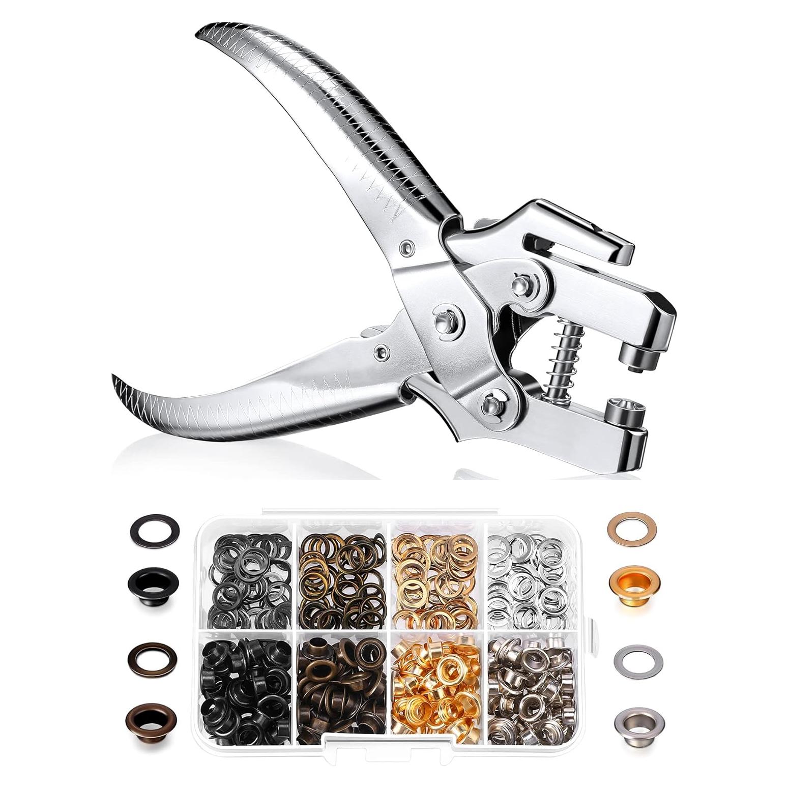 Kit de Herramientas para Ojetes Honoson con 200 Piezas y Pinzas