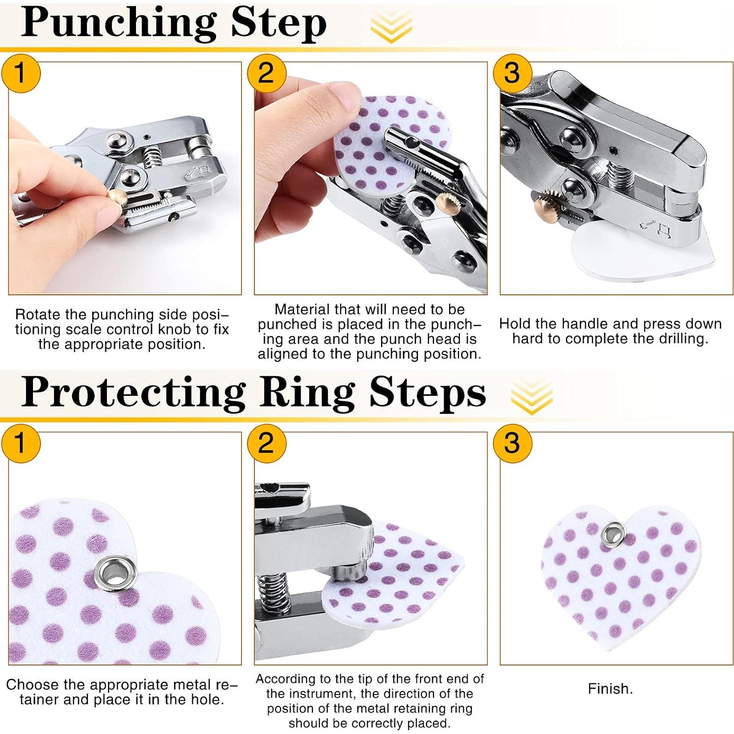 Kit de Herramientas para Ojetes Honoson con 200 Piezas y Pinzas
