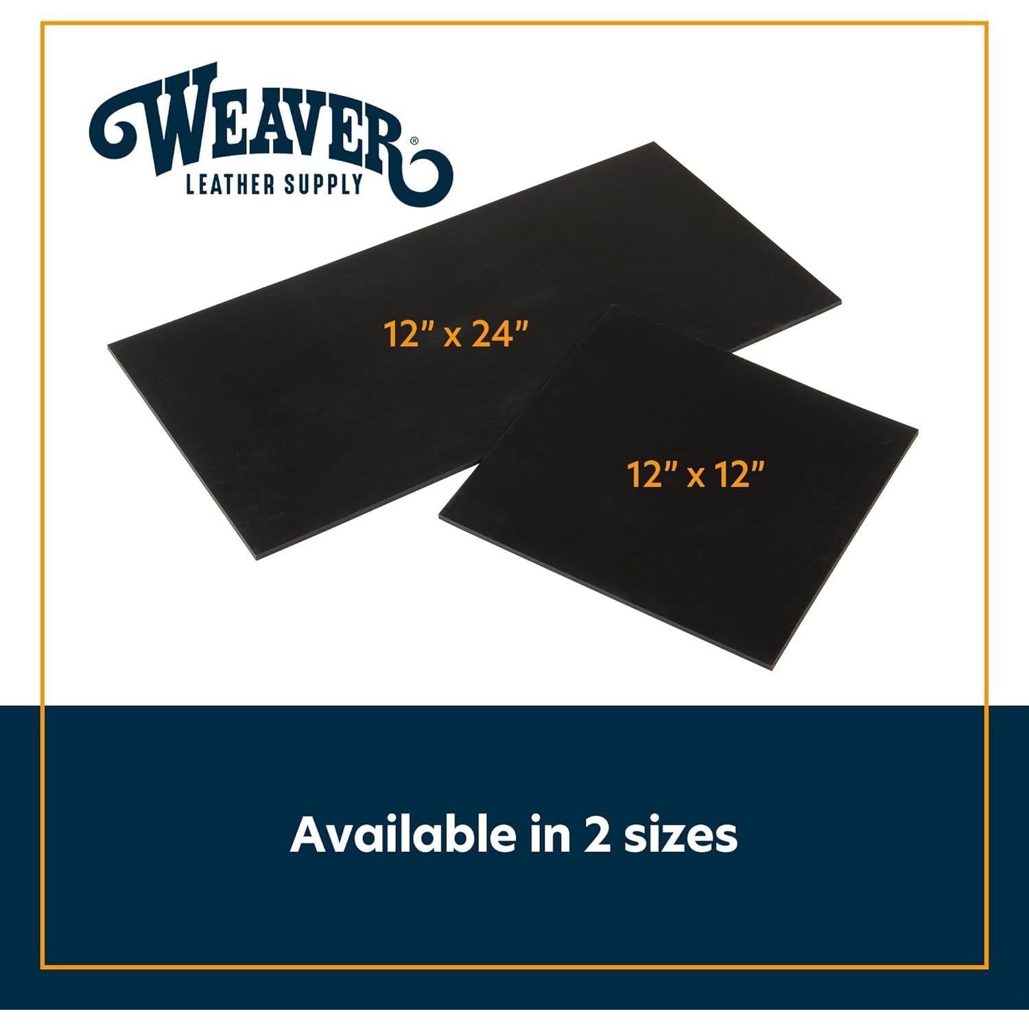 Tablero de Golpe Silencioso Weaver Leather 30.48x30.48cm Negro