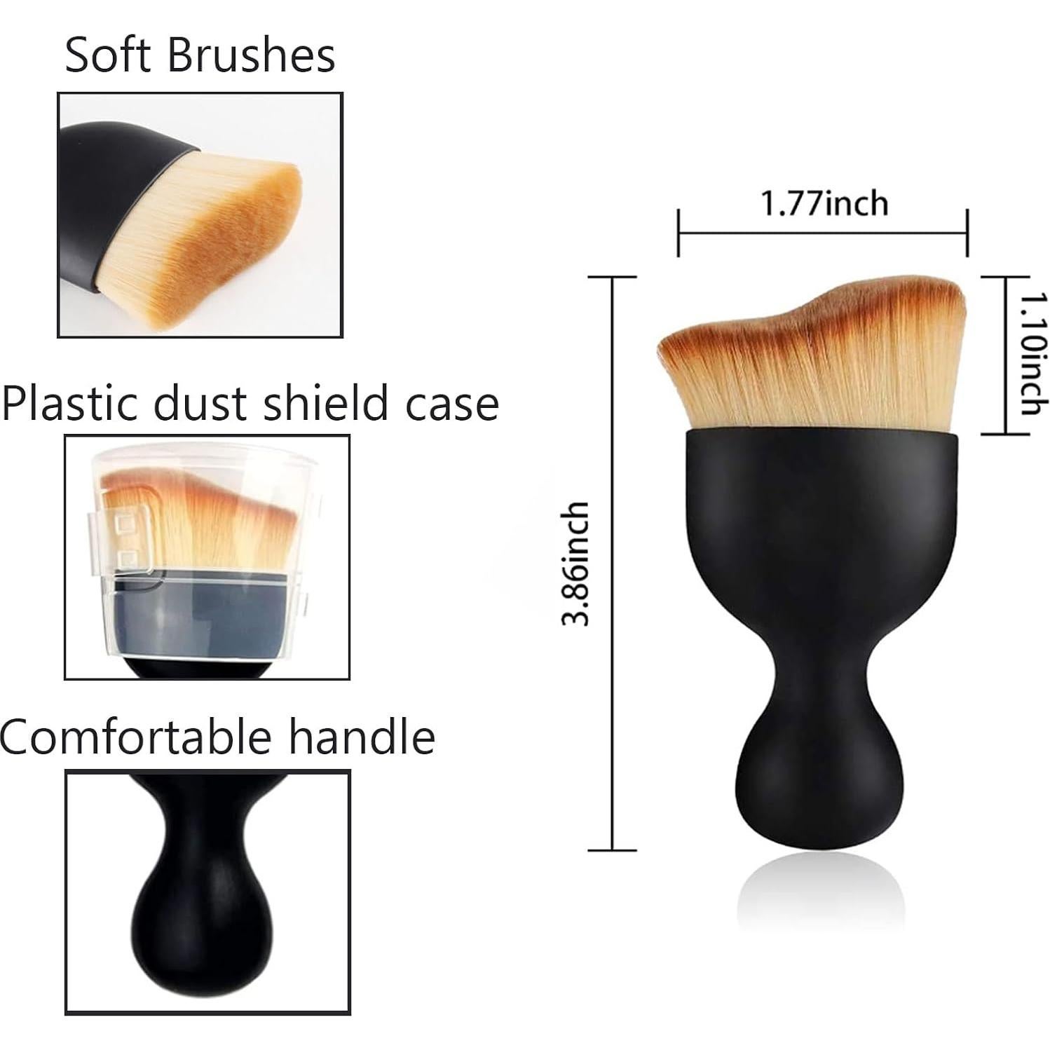 4 Cepillos de Detalle para Interior de Coche TAOTOP