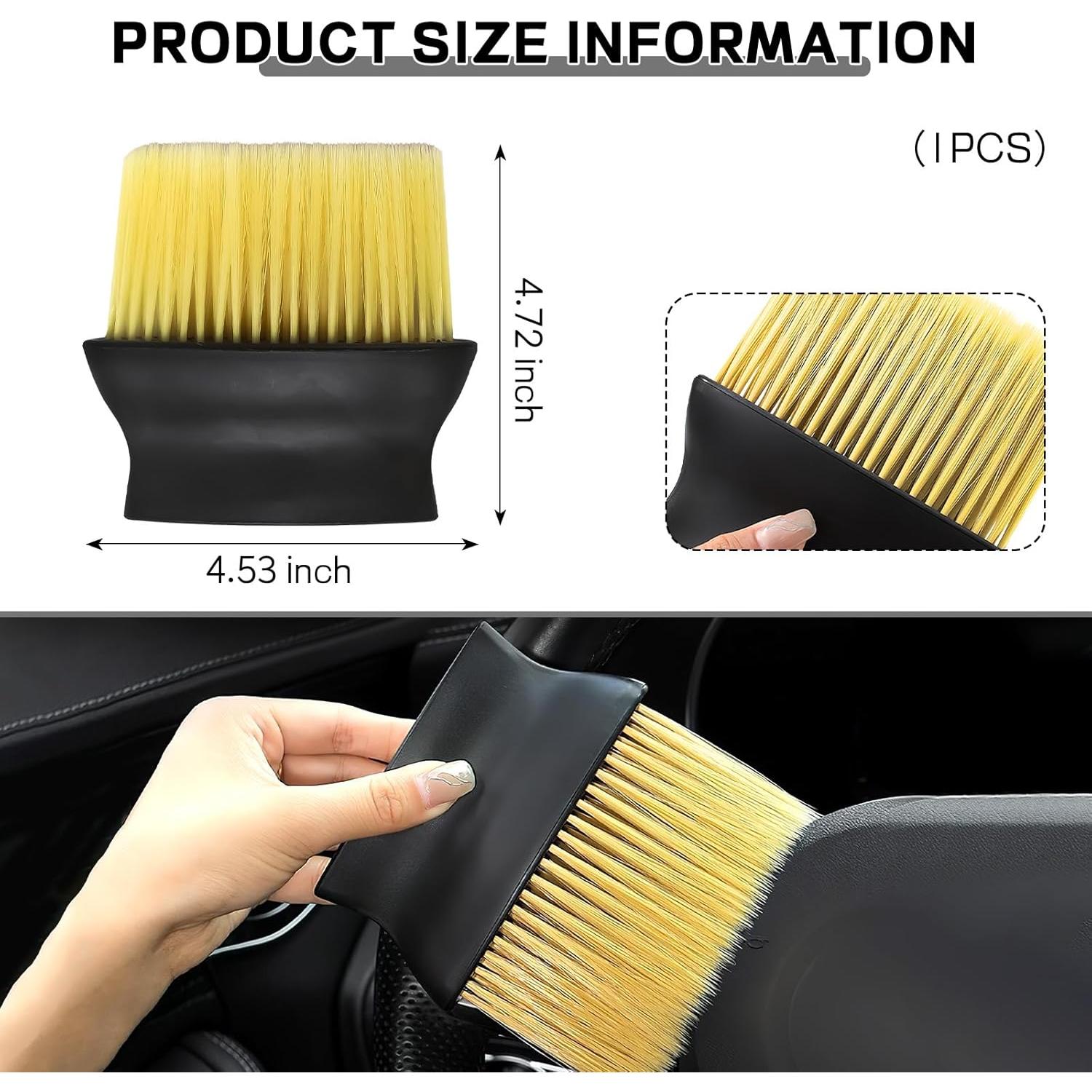 Cepillo de Detalle para Interior de Auto Wogomz Amarillo