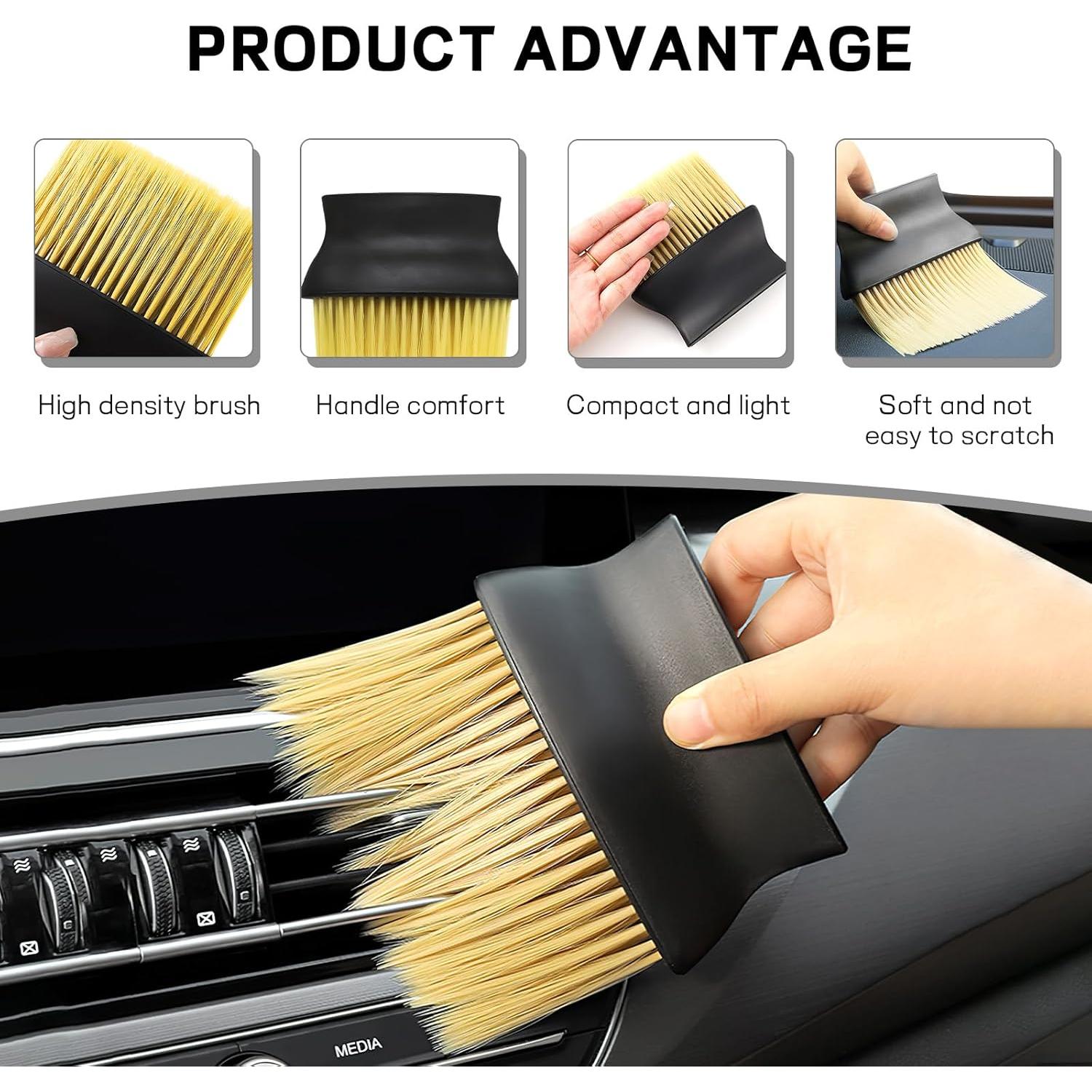 Cepillo de Detalle para Interior de Auto Wogomz Amarillo