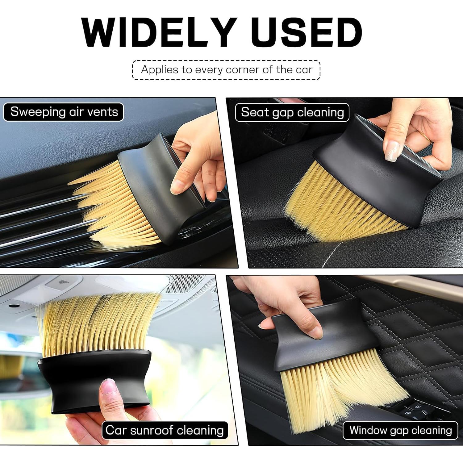 Cepillo de Detalle para Interior de Auto Wogomz Amarillo