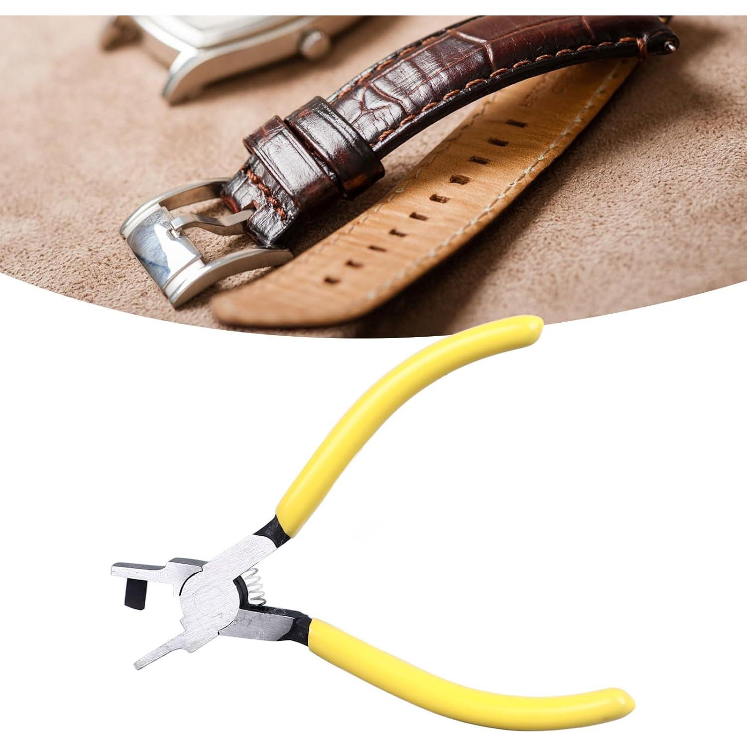 Perforador de Correas de Reloj Fafeicy, Acero al Carbono, 4mm