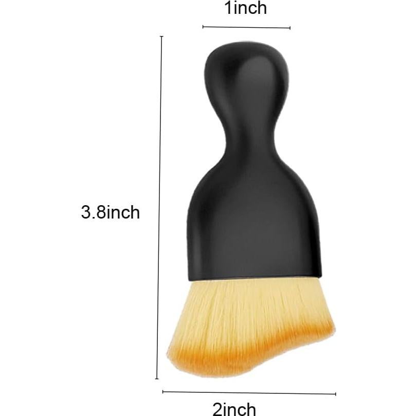 Juego de 4 cepillos de microfibra Aiydachy para auto