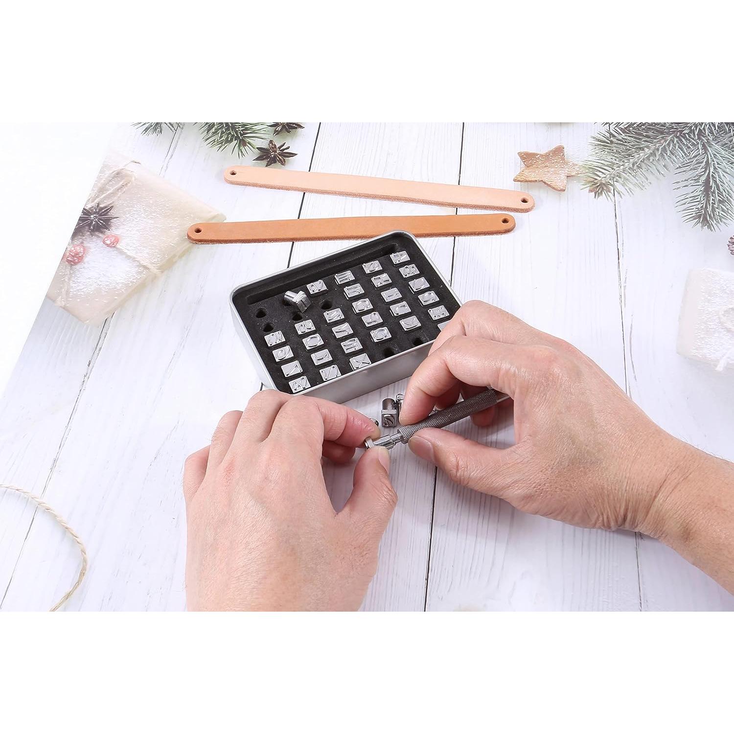 Juego de Sellos de Letras y Números Yoption 37 Piezas 6mm