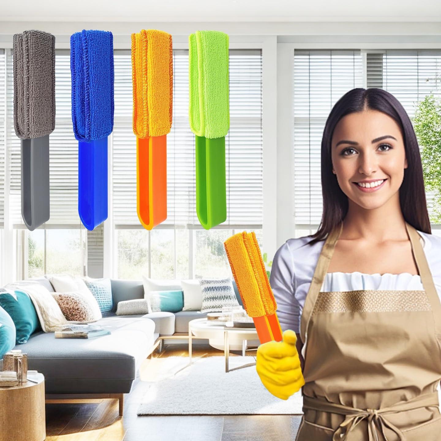 Limpiadores de Persianas de Microfibra BAIDOON - Paquete de 4