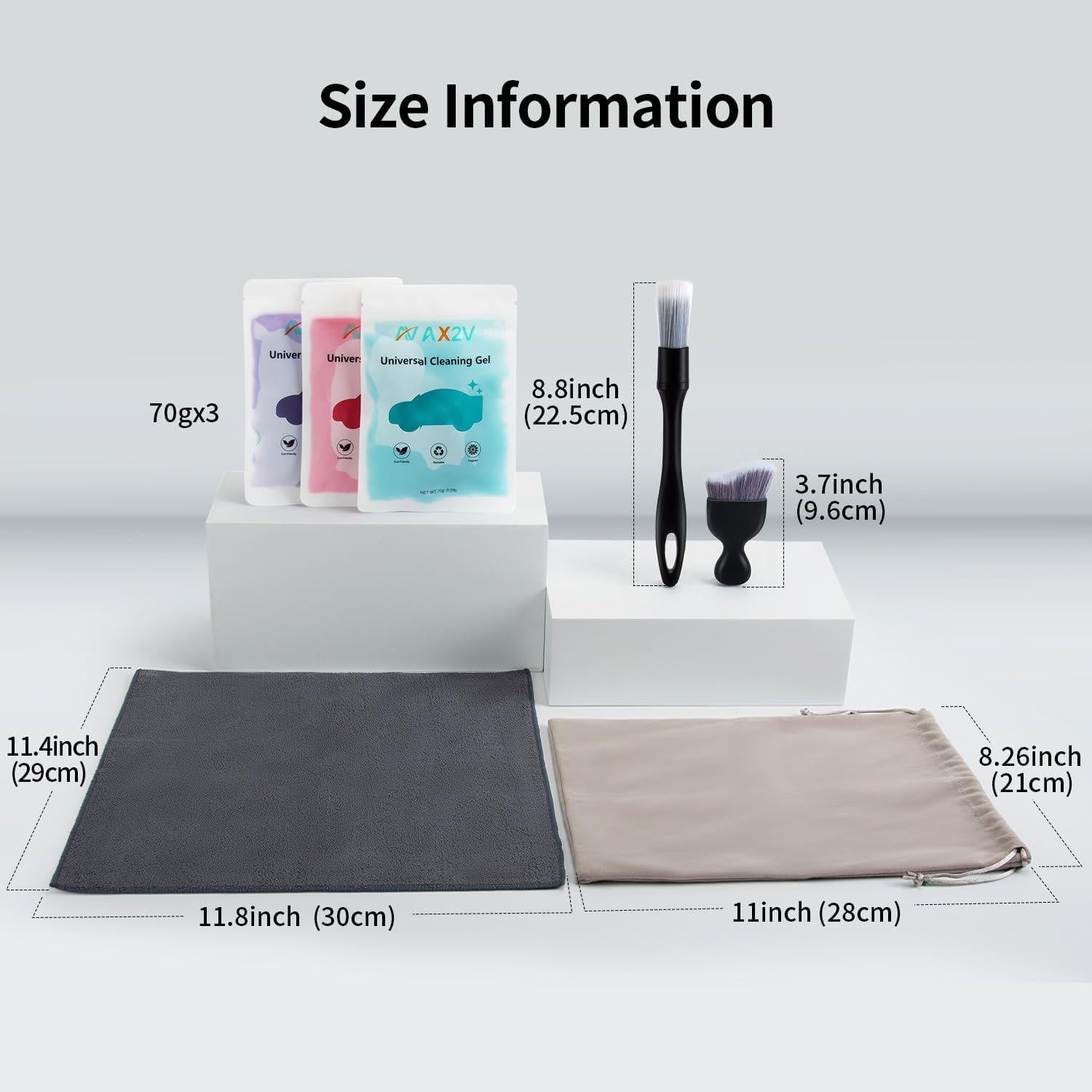 Gel de limpieza para automóviles AX2V CCK07 210g - Kit completo