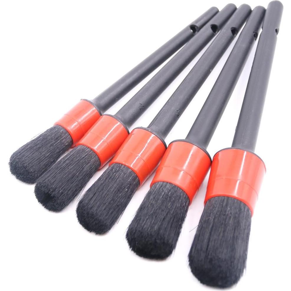 Juego de 5 Cepillos de Detalle Swpeet - Pelo de Jabalí 23 cm