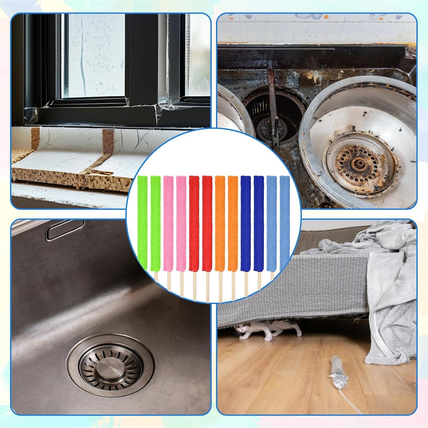 12 Cepillos de Limpieza de Microfibra Apausvcm para Ranuras