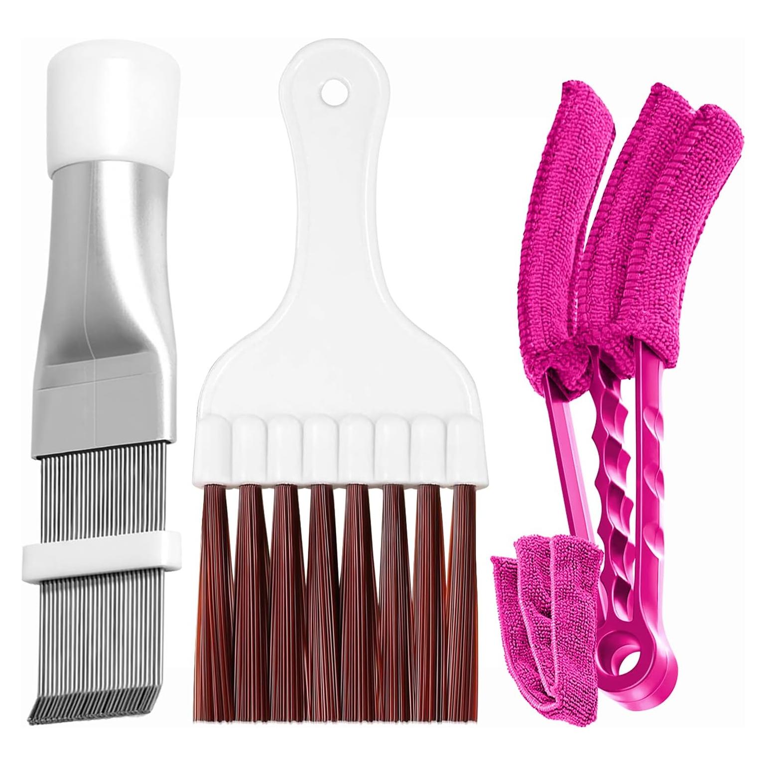 Hommtina 3 Pcs Cepillo de Limpieza para Aire Acondicionado y Persianas