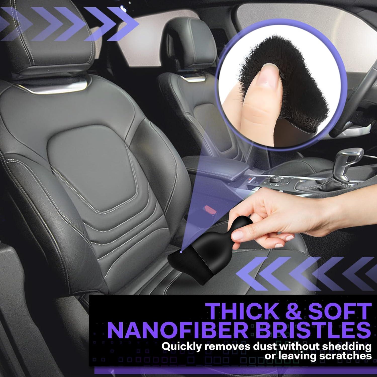 Cepillo de Detalle para Interior de Coche Kilihot - 2 Piezas